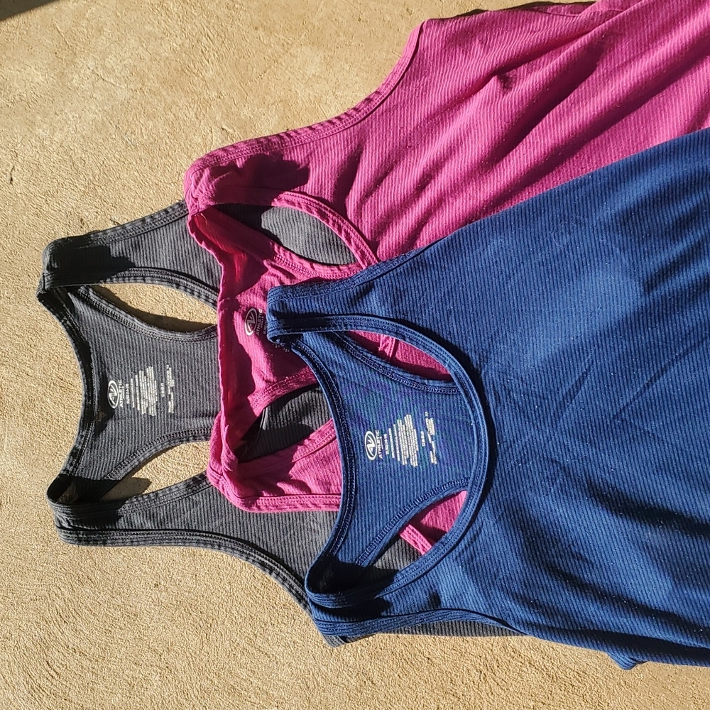 Athletic Works Womens XL Racerback Tank Tops (Set Of 3) - Picture 3 of 3